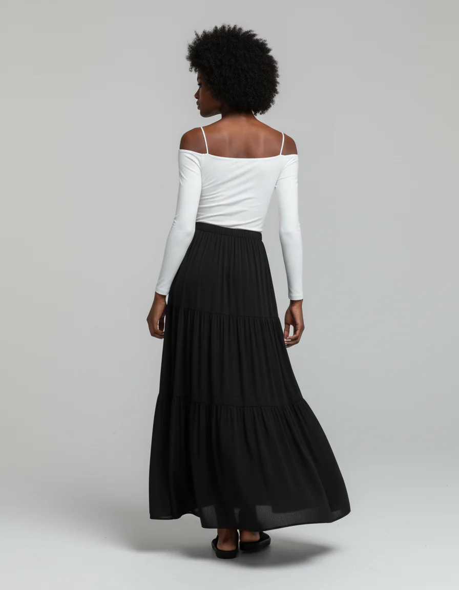Jupe Longue Noire Tenue – Image 2